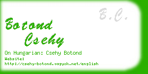 botond csehy business card